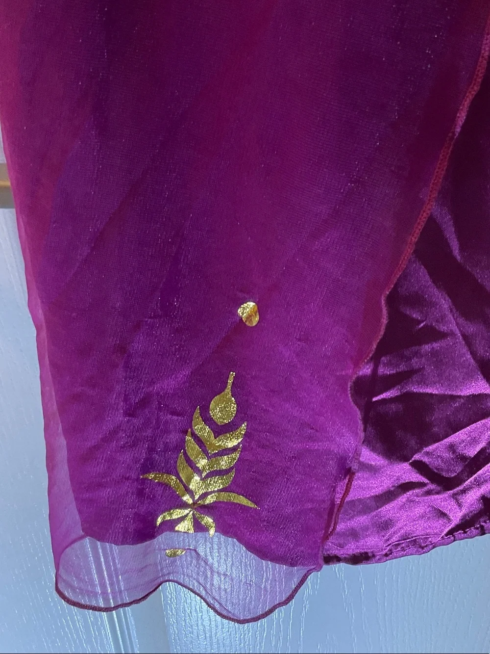 Disney Purple and Black Princess Dress with Gold Trim